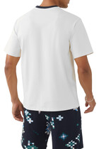Jersey T-Shirt with Block Print